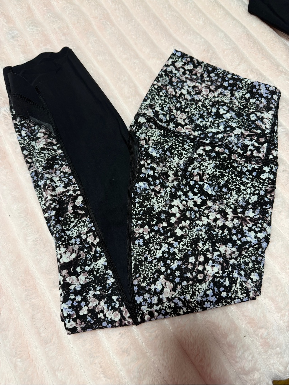 lululemon athletica Black Floral Print High-Rise Leggings